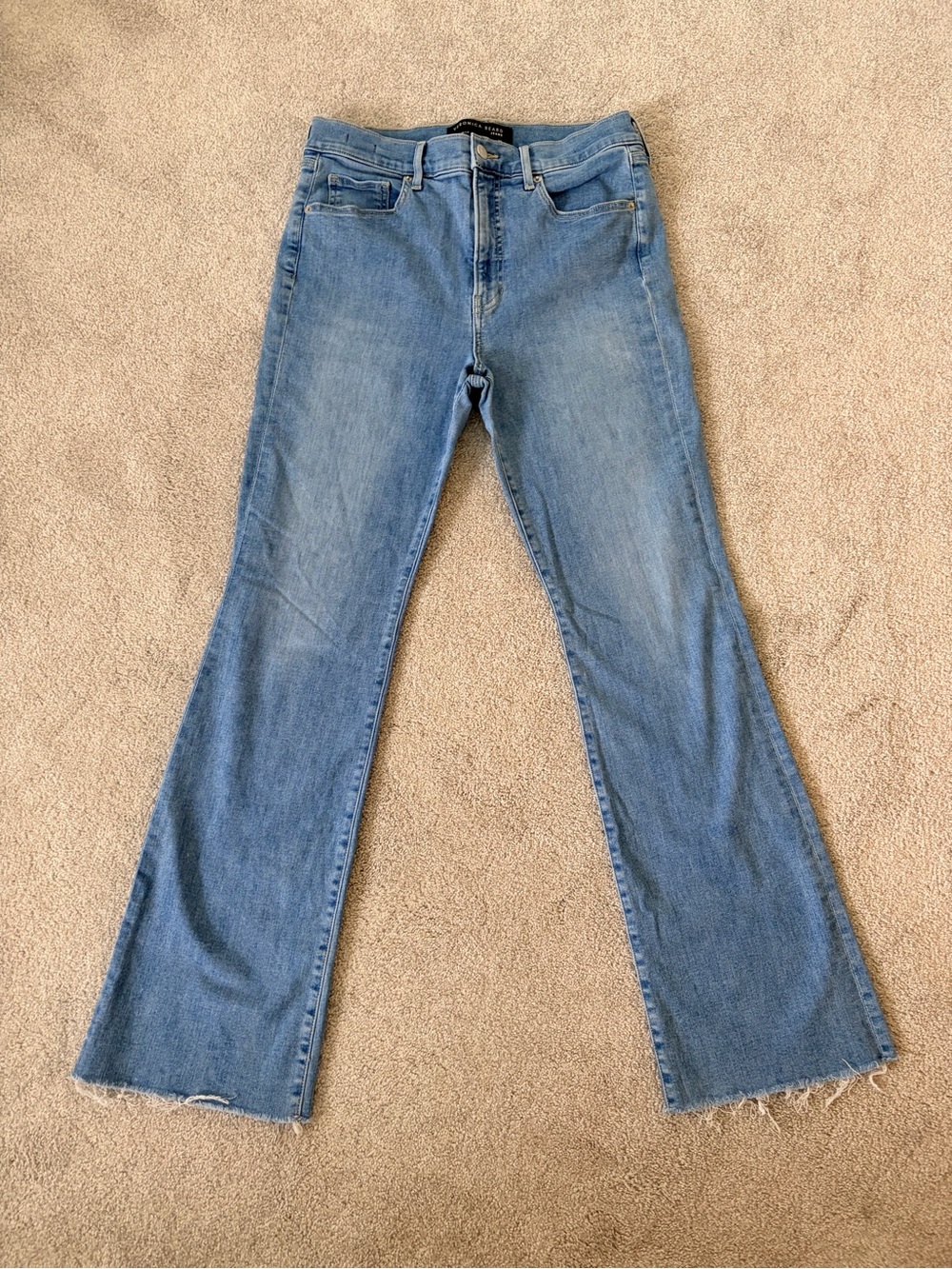 Veronica Beard Light Blue Flare Jeans